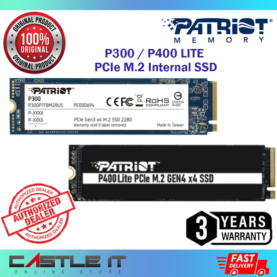 Patriot P400 LITE / P300 128GB 256GB 500GB 512GB 1TB M.2 2280 PCIe GEN4 ...