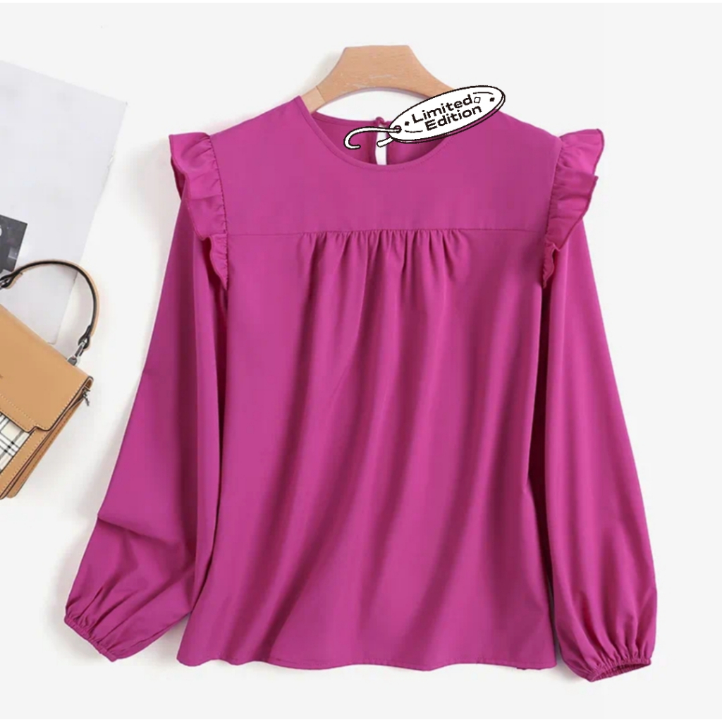 Plus Size Ruffled Blouse