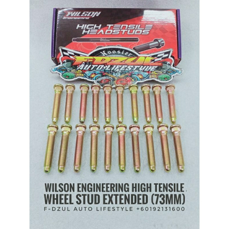 Wilson Engineering Extended Long Wheel Stud M12 × 1.5 (73MM) Proton ...