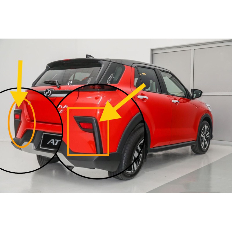 ORIGINAL PERODUA ATIVA REAR BUMPER COVER WITH REFLECTOR 52108-BZ050 ...