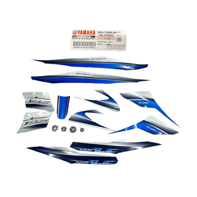 LC135V1 STICKER ASSY ORIGINAL HONG LEONG YAMAHA Shopee Malaysia