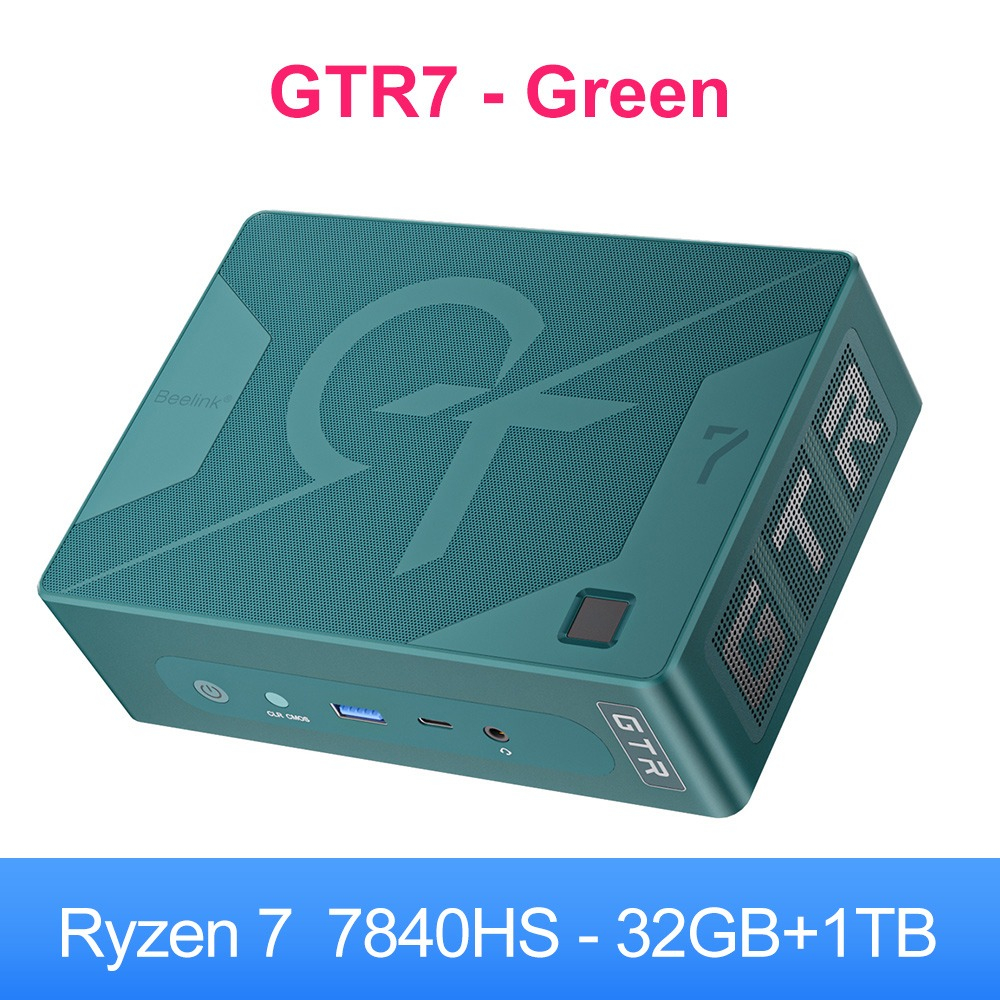 Beelink GTR7 Pro Mini PC AMD Ryzen 9 7940HS Windows 11 DDR5 RAM