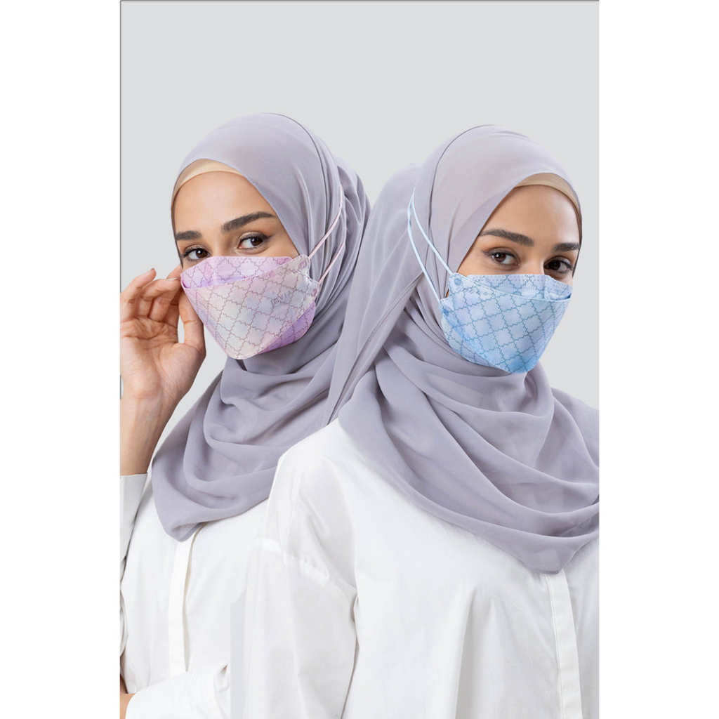 Jovian Acne Free KF94 Headloop Monogram Mask In Rainbow (Staple Mask