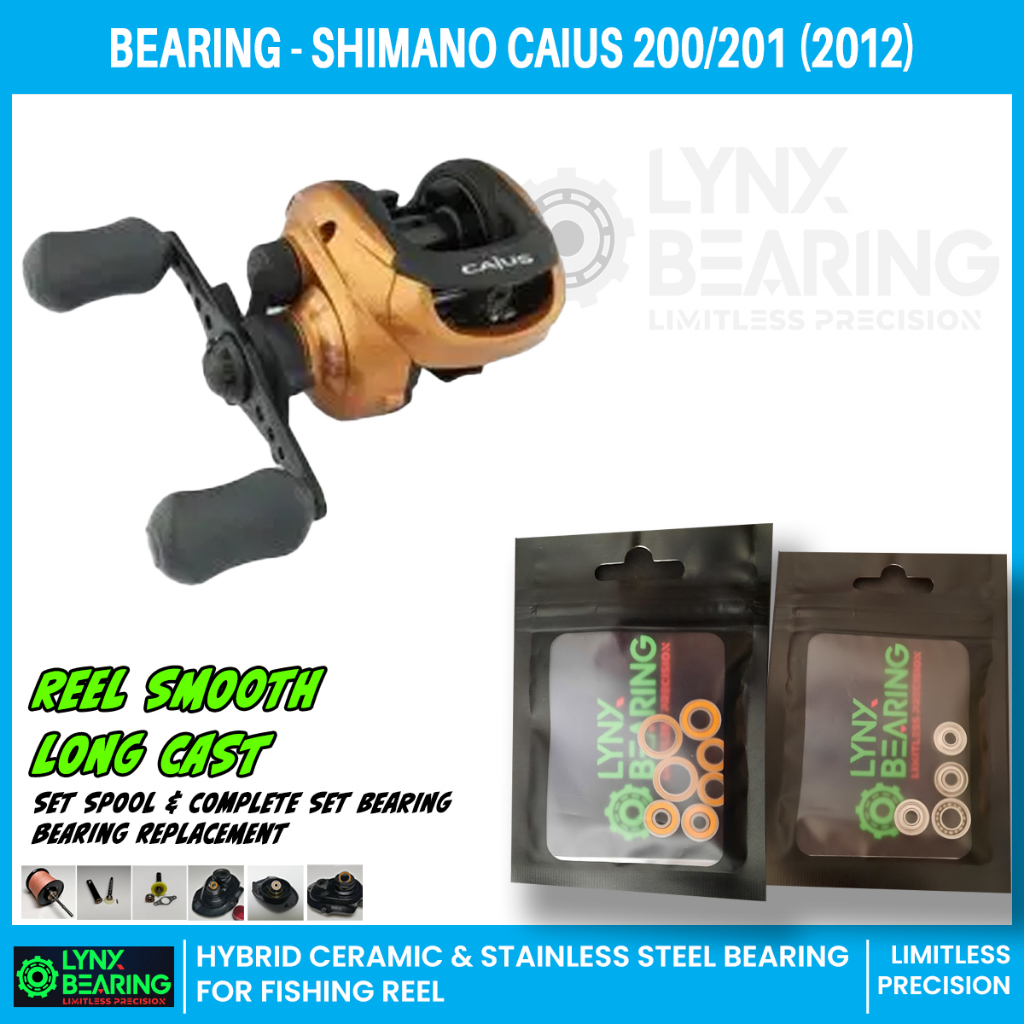 LYNX bearing shimano caius 201- Hispeed hybrid ceramic & stainless steel  fishing reel bearing
