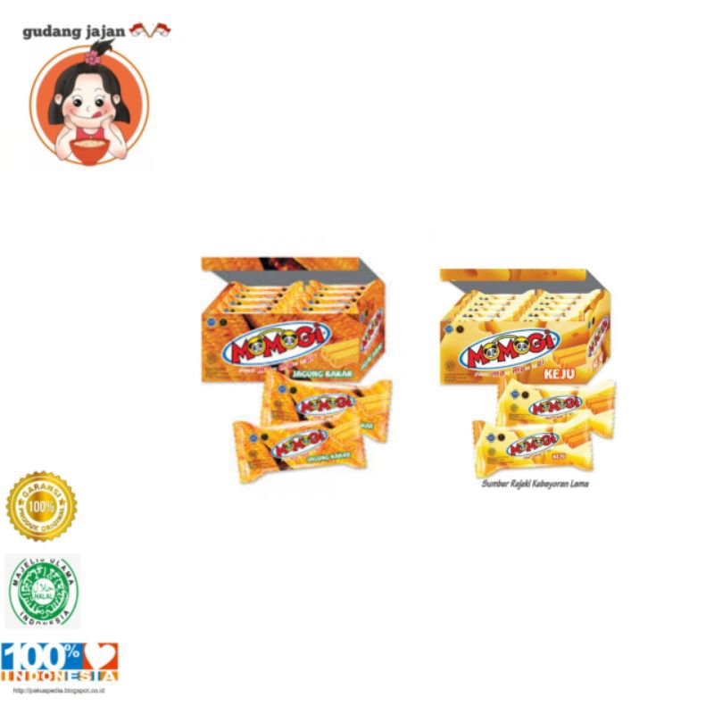 momogi Snack jagung bakar keju dan cokelat isi 20pcs 1box | Shopee Malaysia