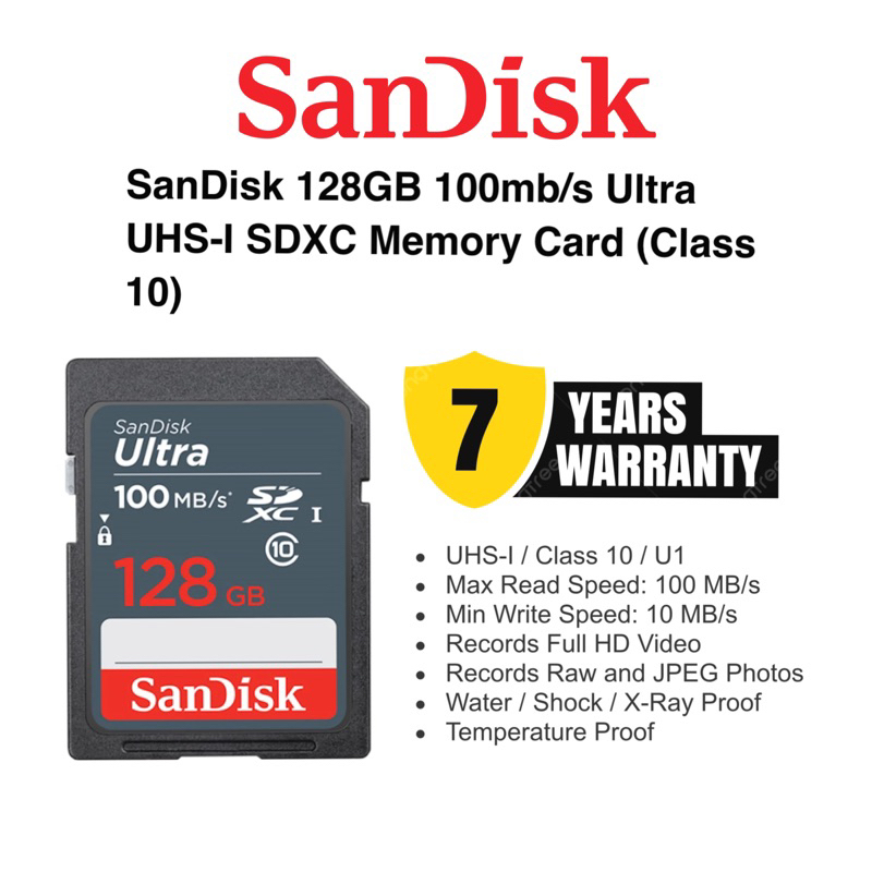 Sandisk Official Sandisk Gb Mbs Ultra Uhs I Sdxc Memory Card