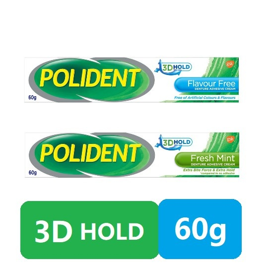Polident Denture Adhesive Teeth Fixative (60g) Shopee Malaysia