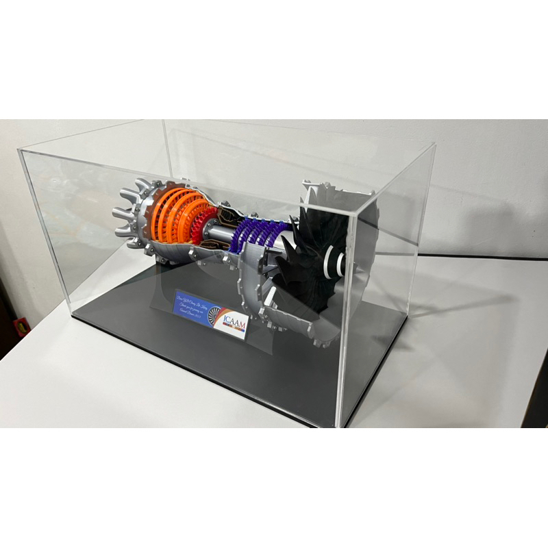 3D Printed Jet Engine Model. Rendered in durable PLA, this detailed ...