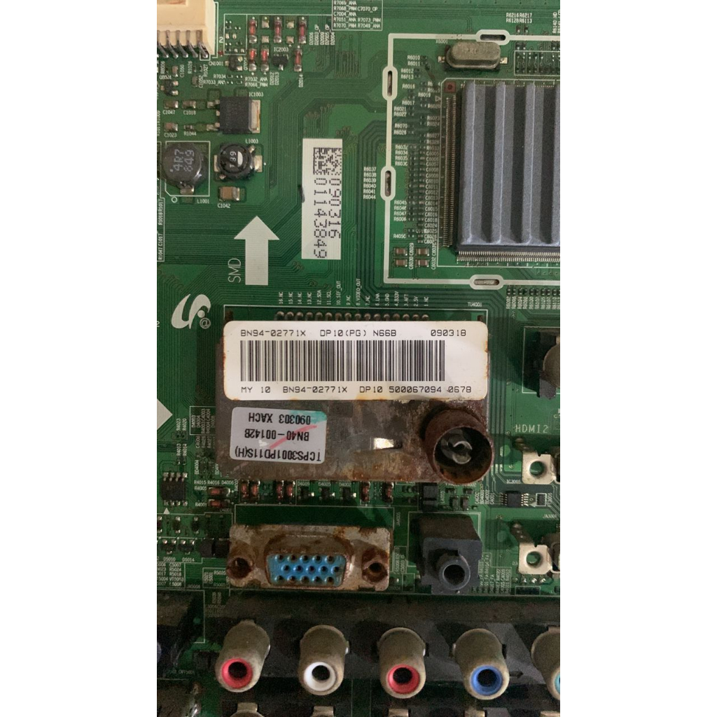 (AM031) Samsung LA32B450C4 Mainboard, Powerboard, Tcon, Tcon Ribbon ...