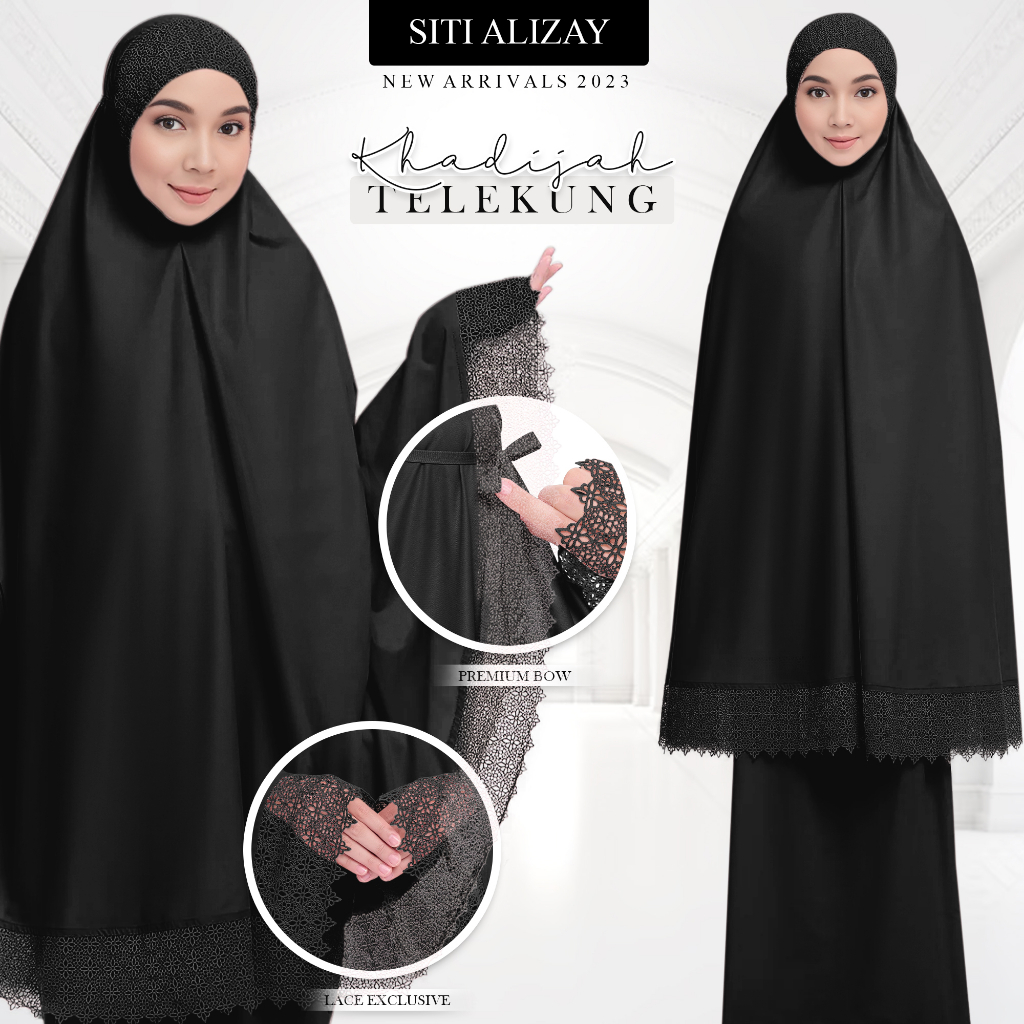 Telekung Khadijah Lace by Siti Exclusive (Ready Stock ) | Shopee Malaysia