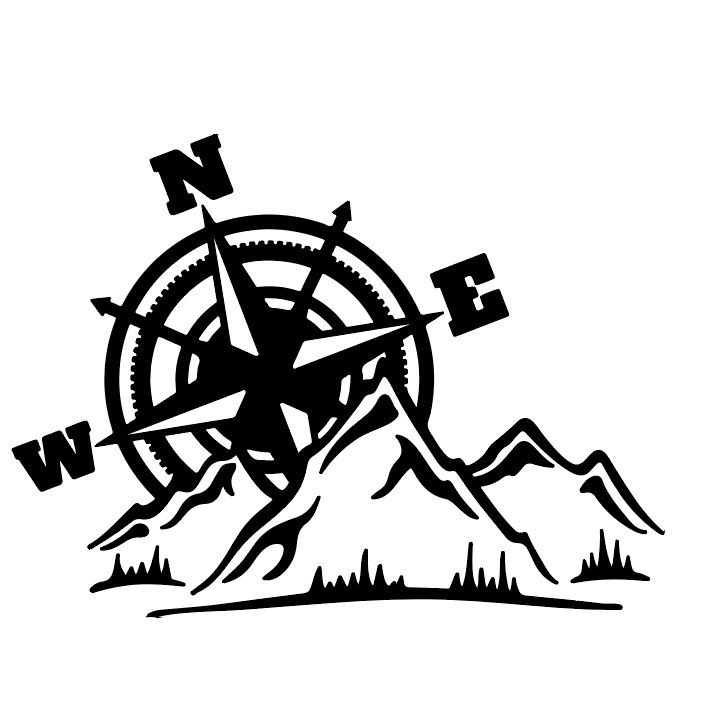 melivince Sticker Adventure Camping Natur Offroad Kompass passend für Jeep Jimny 4x4 Defender 4wd