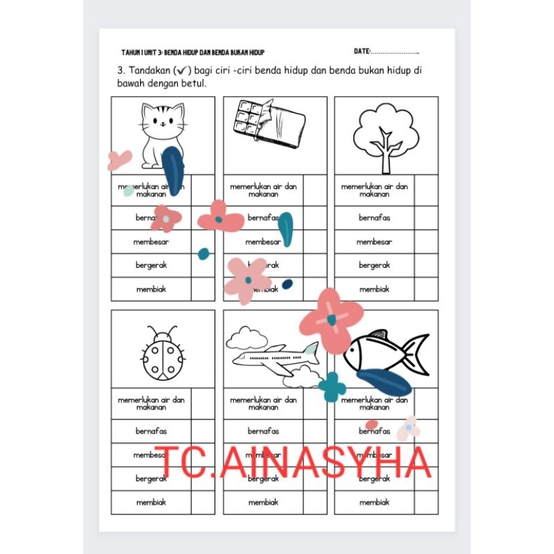 Year 1 Science Exercise | Latihan Sains Tahun 1 (PDF ONLY) | Shopee ...