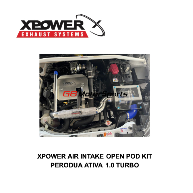 Perodua Ativa 1.0 Turbo With Open Pod Filter - XPower Air Intake System ...