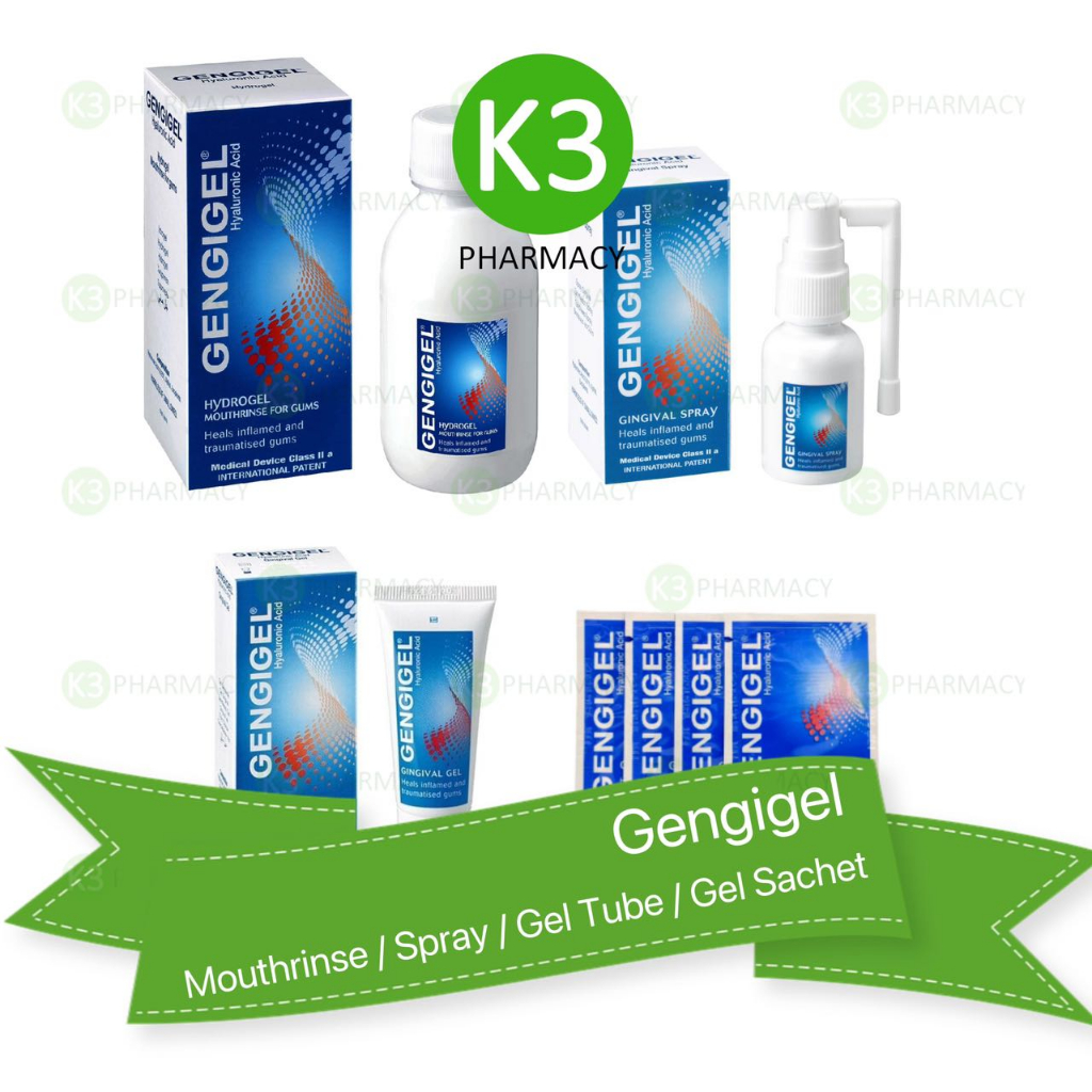 Gengigel Hyaluronic Acid Gengival Gel for mouth ulcer or gum sore