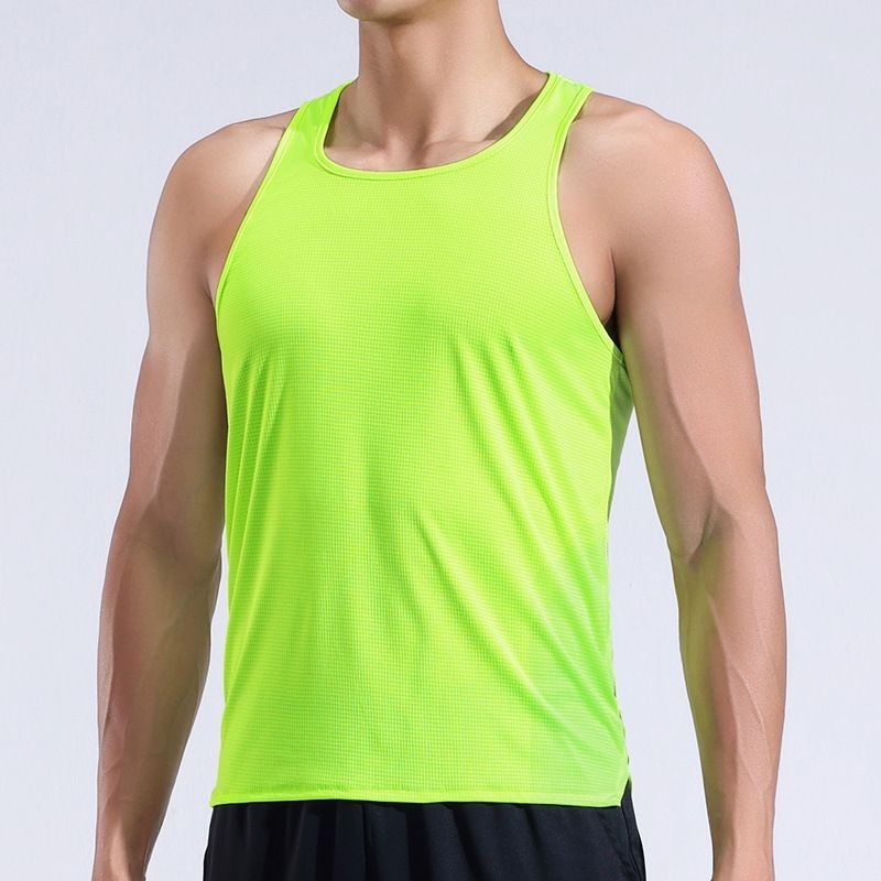 Microfiber Singlet Men Jersey Round Neck T Shirt Short Sleeve Baju 