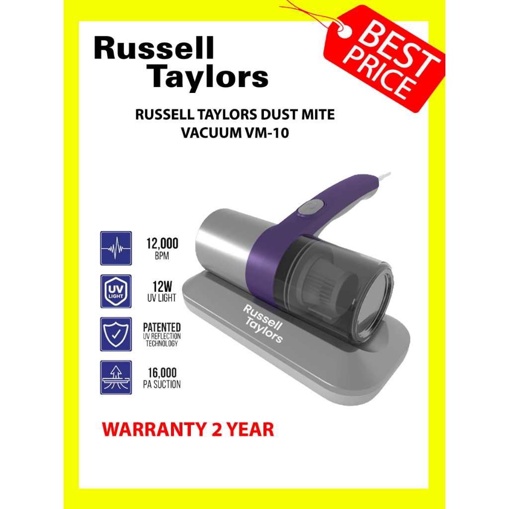 RUSSELL TAYLORS DUST MITE VACUUM CLEANER VM10 除蟎蟲 Shopee Malaysia