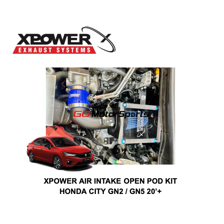 Honda City GN2 / GN5 20'+ With Open Pod Filter - XPower Air Intake ...