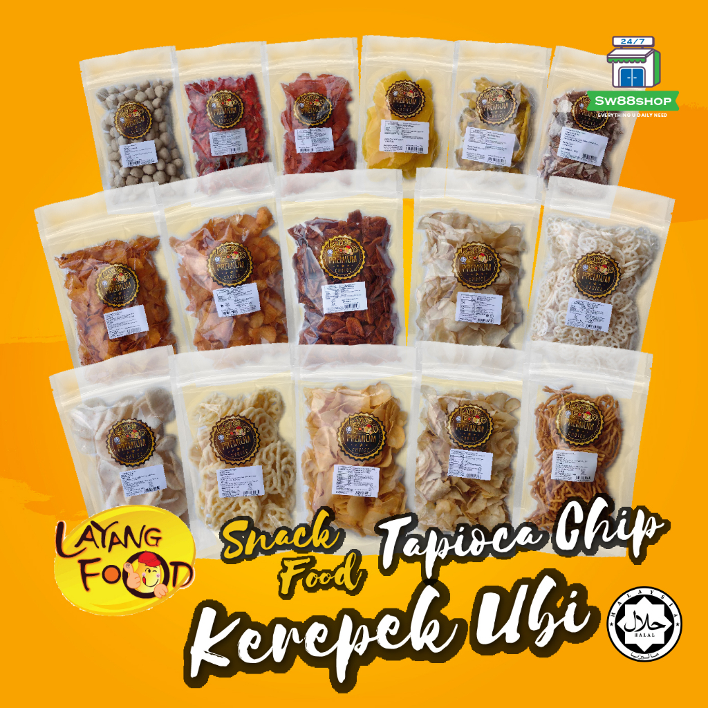 [𝗟𝗮𝘆𝗮𝗻𝗴 𝗙𝗼𝗼𝗱 𝗦𝗻𝗮𝗰𝗸] Kerepek Ubi Pelbagai Perisa / Tapioca Chip/Banana ...