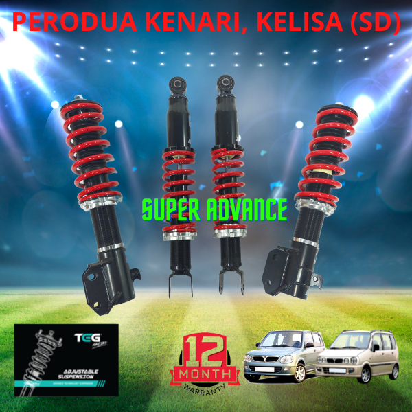 Perodua Kenari/ Kelisa (Serviceable) TEG RACING Adjustable Absorber HiLow Body Shift (SD /LCA