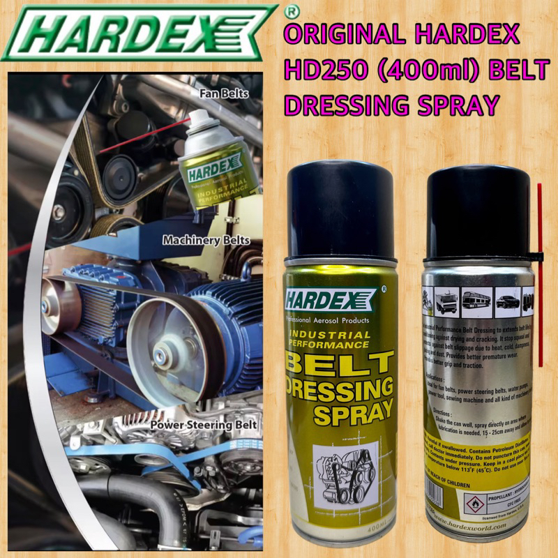 ORIGINAL HARDEX HD 250 BELT DRESSING SPRAY (400ml) READY STOCK Shopee