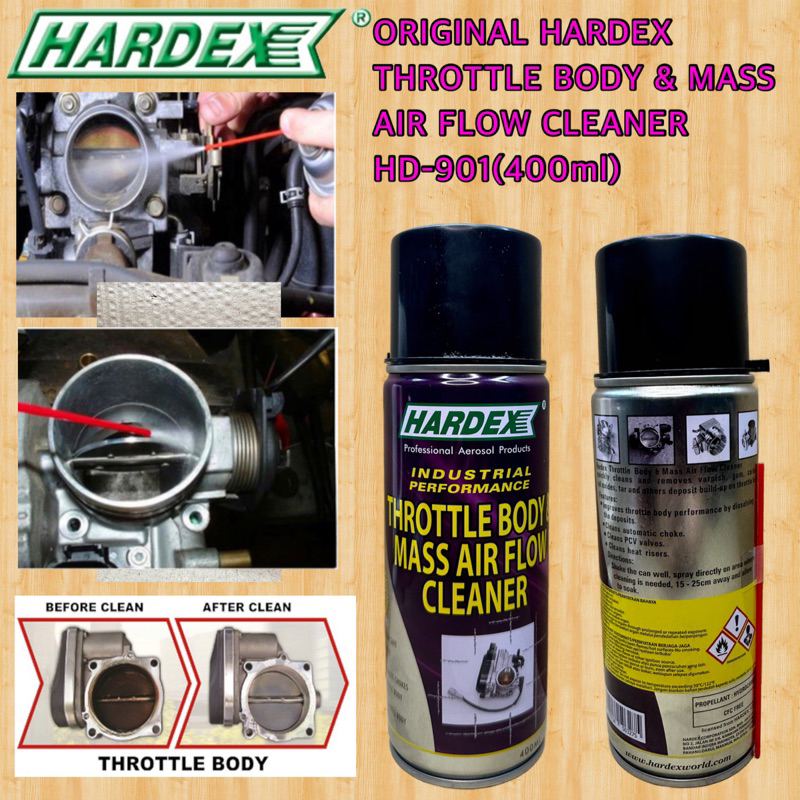 ORIGINAL HARDEX THROTTLE BODY & MASS AIR FLOW CLEANER HD901(400ml