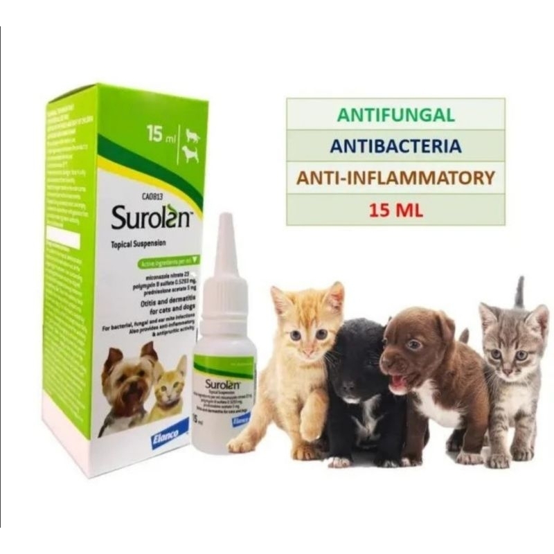 ready Stock Antifungal ear drop oitment For dog and cat 15ml Shopee Malaysia