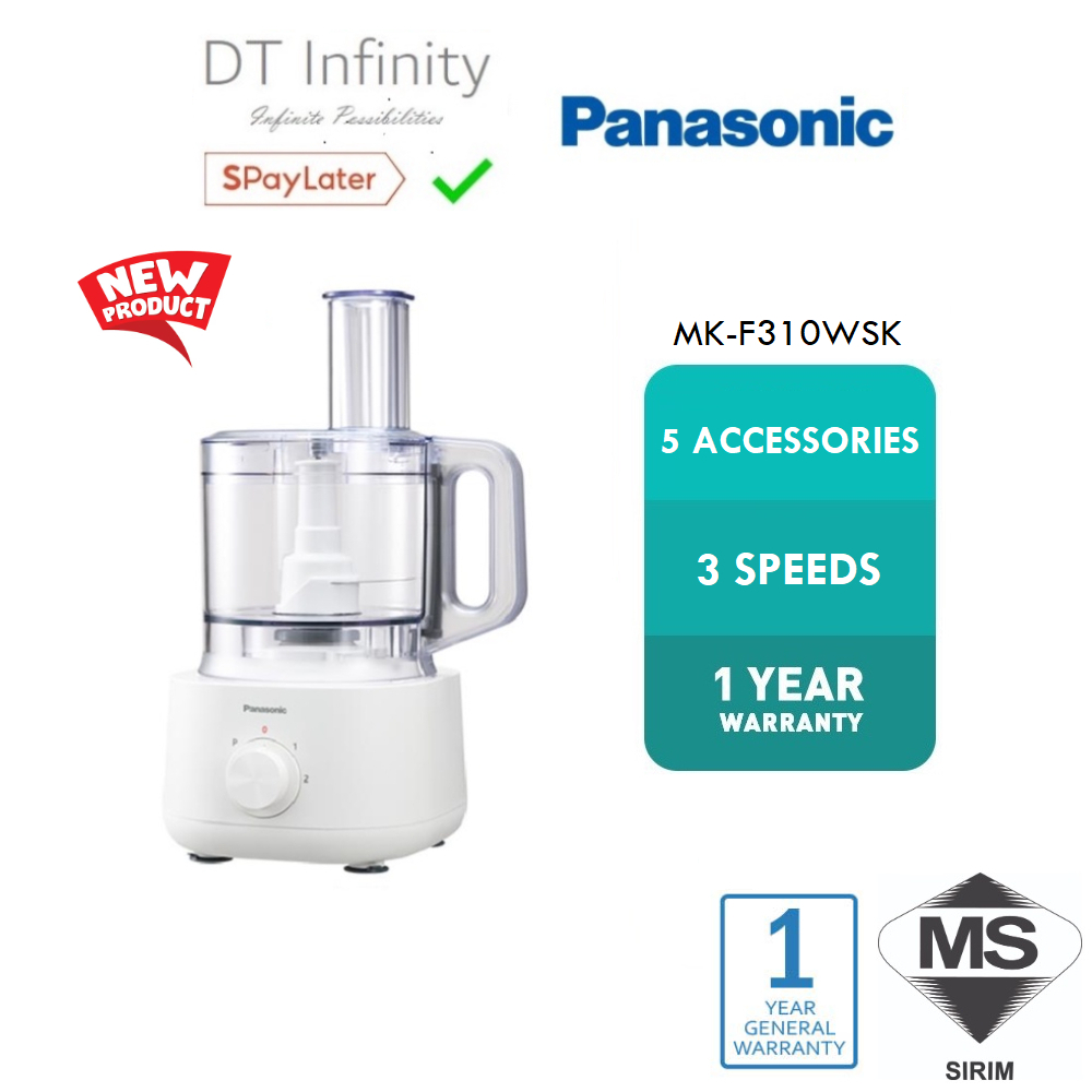 Panasonic MKF310 Food Processor With 5 Accesorries 18 Functions MK