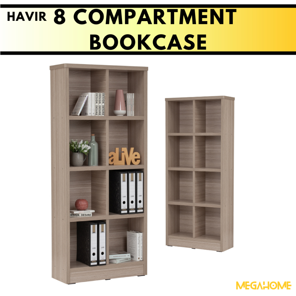 HAVIR 8 Boxes Bookcase/ Bookshelf/ MultiCabinet/ Almari Sudut/ Almari ...