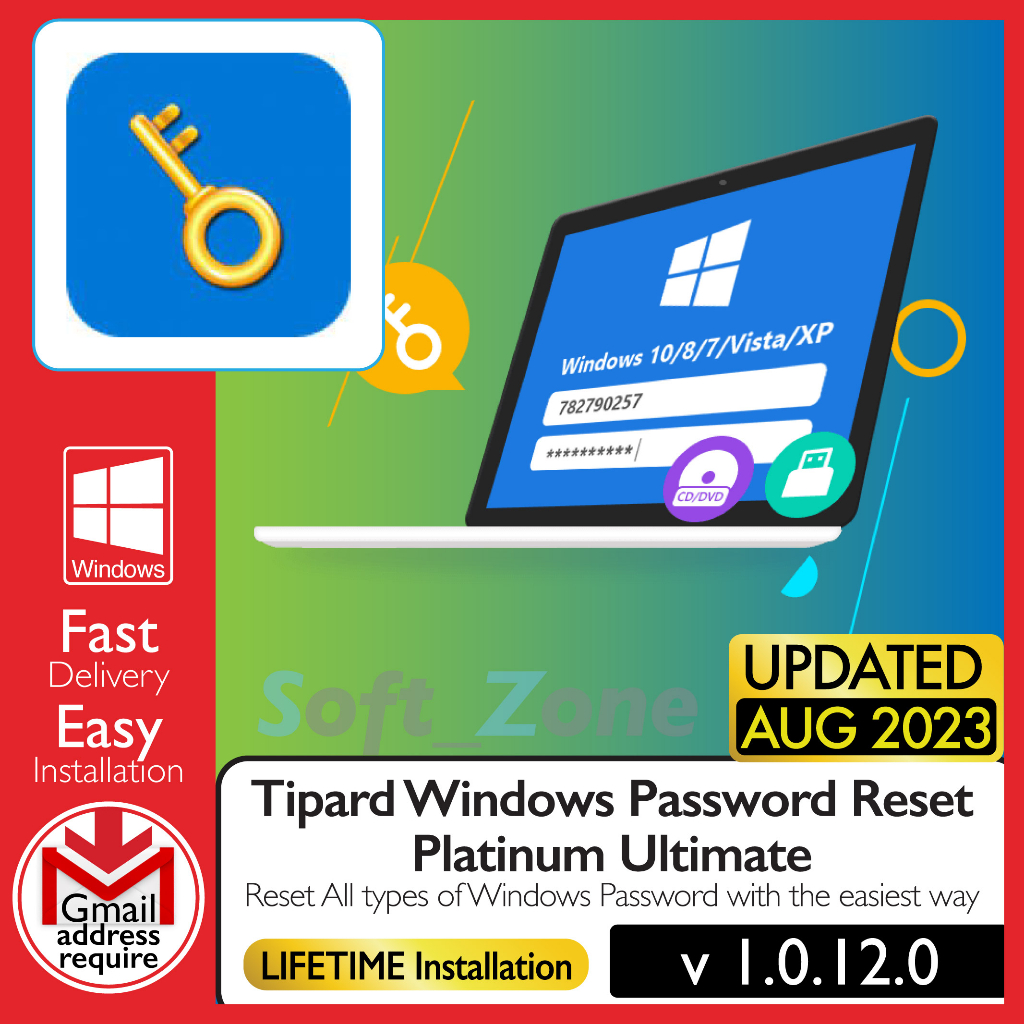 Tipard windows password reset 1 0 12 0 reset all types of windows