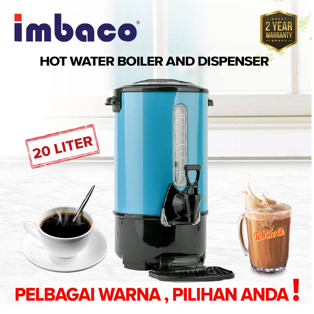 Imbaco Commercial Hot Water Boiler Dispenser 20 Litres Juice Dispenser Pemanas Air Electrical