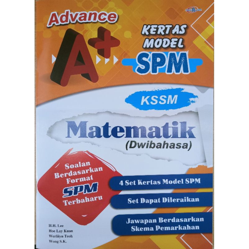 Advance A Kertas Model Spm Kssm Matematik Dwibahasa Shopee Malaysia