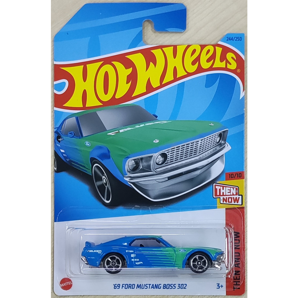 Hot Wheels 69 Ford Mustang Boss 302 [1969 Muscle Mania Then and Now ...