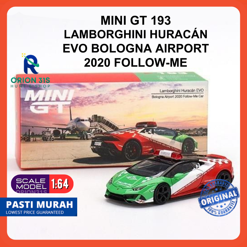 Mini GT Huracán EVO Bologna Airport 2020 FollowMe Car 193