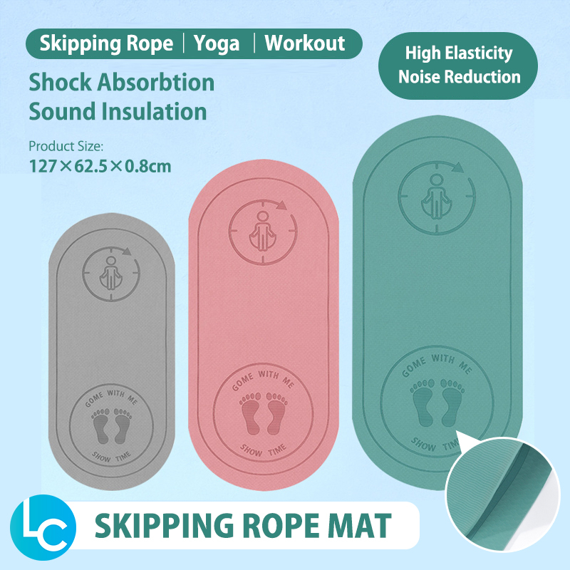 LC Antinoise 8mm Thick Jump Rope Mat Exercise Yoga Mat High Density