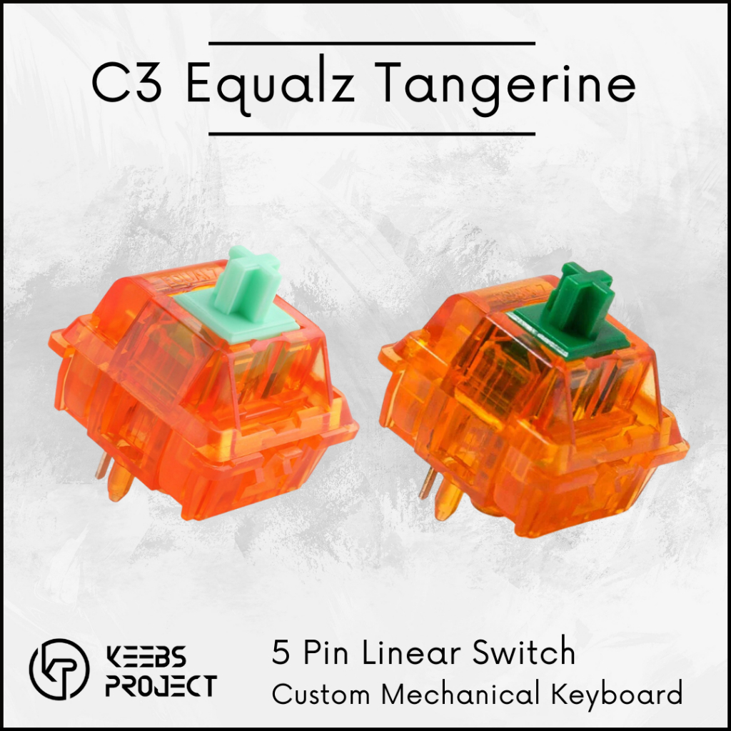 [READY STOCK] C3 Equalz Tangerines 5PIN Linear Switch 62g 67g