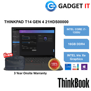 Lenovo ThinkPad T14 Gen 4 Intel Core i7-1355U/32 Go/SSD 1 To/14