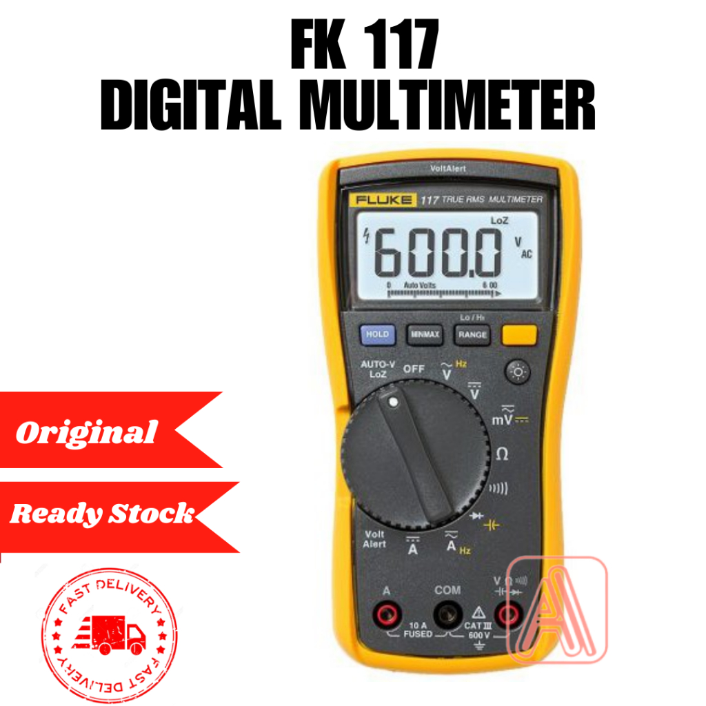 [ ORIGINAL] Fluke 117 Electrician's Multimeter with Non-Contact Voltage ...