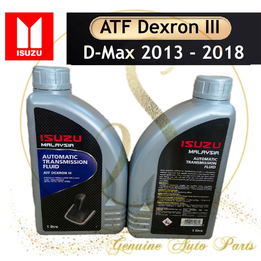 (100 Original) Isuzu ATF Automatic Transmission Fluid DMax 2013