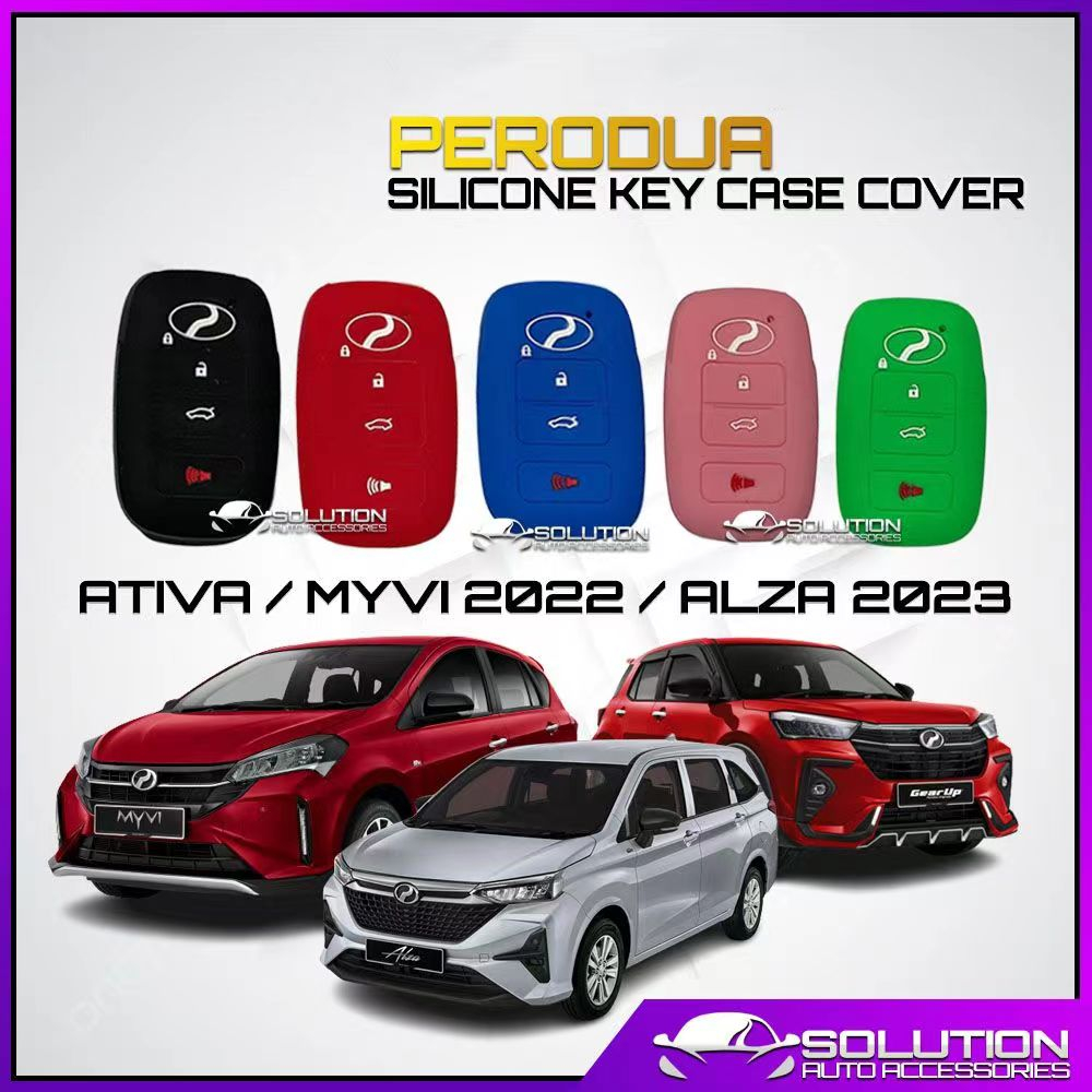 Perodua New Myvi All New Ativa Keyless Remote Silicone Car Key Protection Cover Shopee