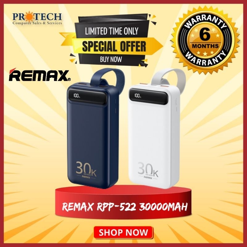 REMAX RPP-522 20W+22.5W PD+QC Powerbank 30000mah Portable Smart Multi ...