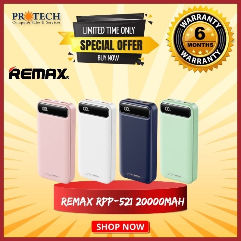 Remax RPP-521 20W+22.5W PD+QC Laptop Powerbank 20000mah | Shopee Malaysia