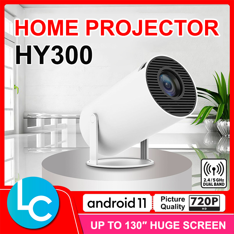 HY300 HDMI Portable LED Projector Android 4K Full HD 720P 120 ANSI
