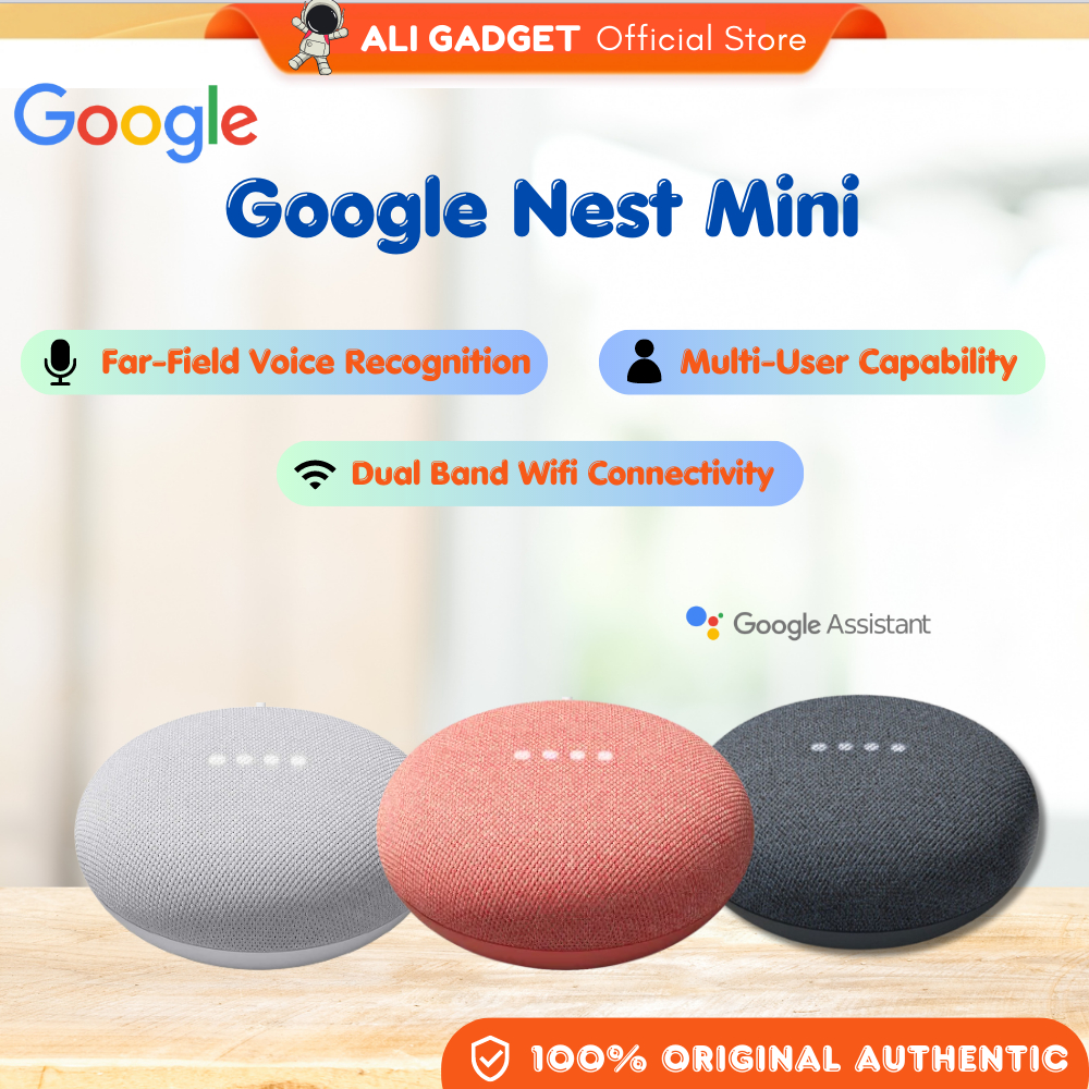 Google Nest Mini 2nd Generation Smart Speaker Google Assistant | Shopee ...