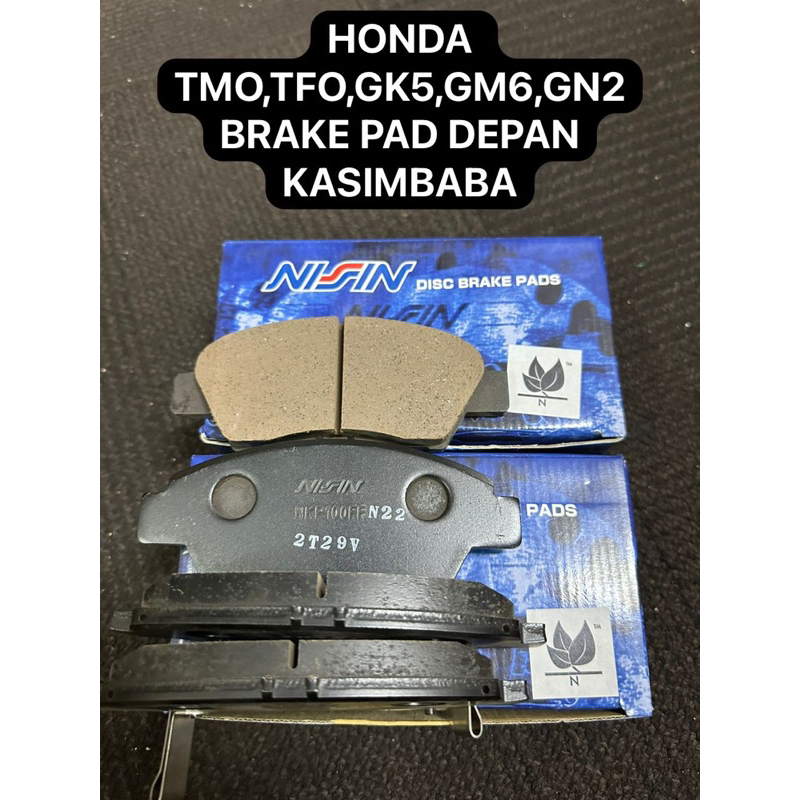 HONDA CITY TMO,TFO,GM6,GK5,GN2 FRONT BRAKE PAD NISSSIN JAPAN Shopee