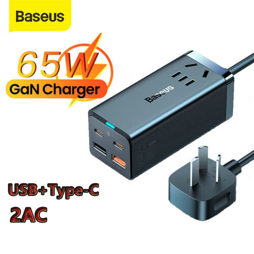 Baseus GaN3 Pro Desktop Powerstrip AC+2U+2C 65W CN Xiaobai series fast ...