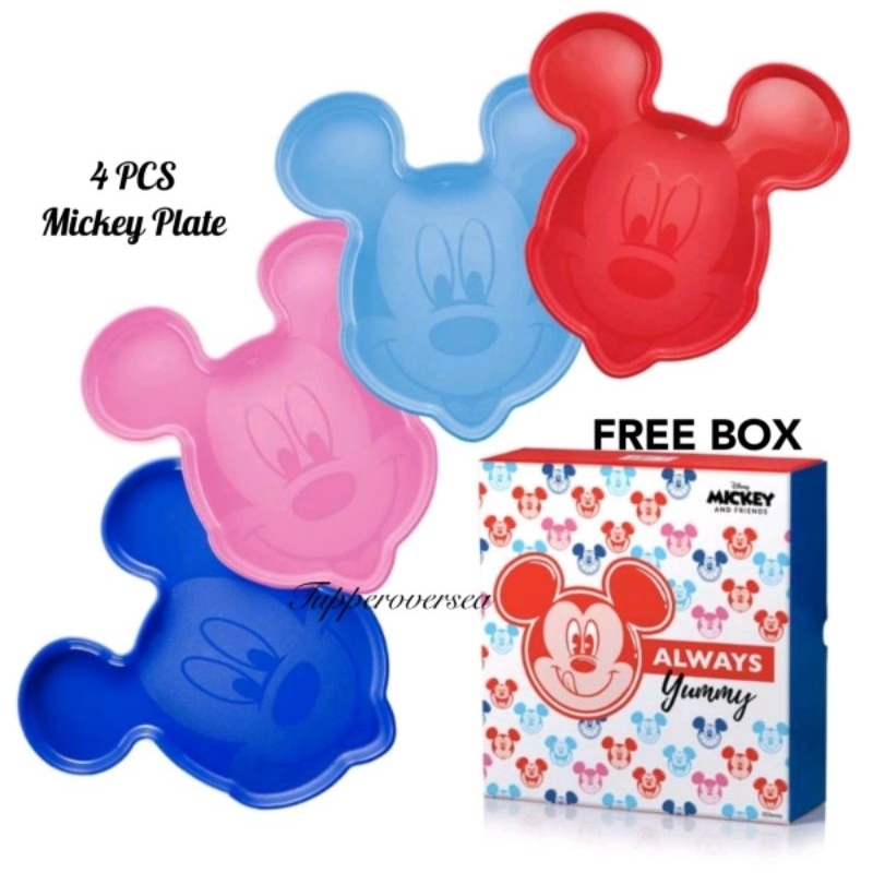 Tupperware Mickey Plate (1 PC / 4 PCS) | Shopee Malaysia
