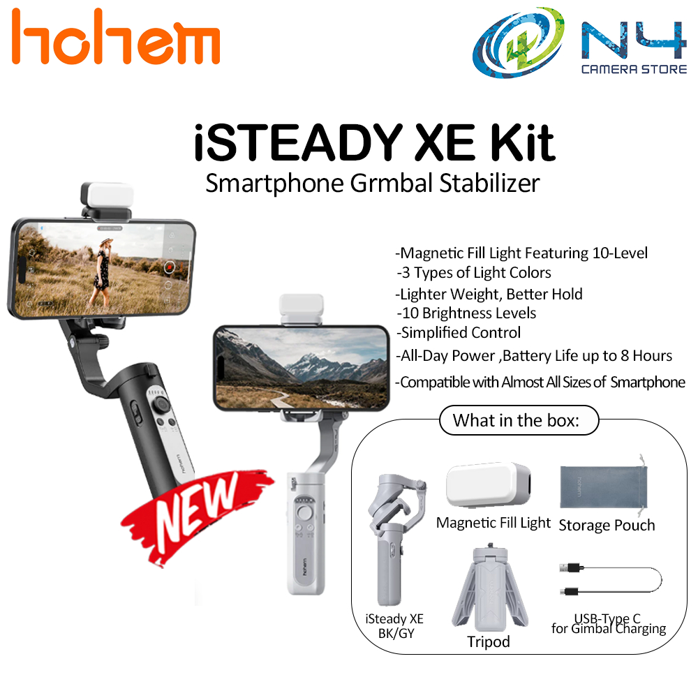 Hohem iSteady XE /XE KIT 3-Axis Smartphone Gimbal Stabilizer Portable Phone  Vlog Gimbal Anti-shake With Mini Tripod