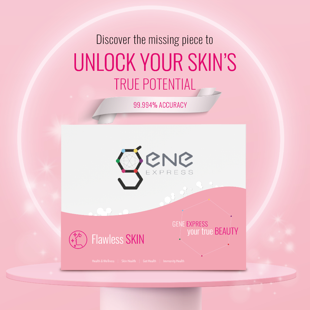 Gene Express Flawless Skin DNA Test Kit (Free Consultation) Shopee