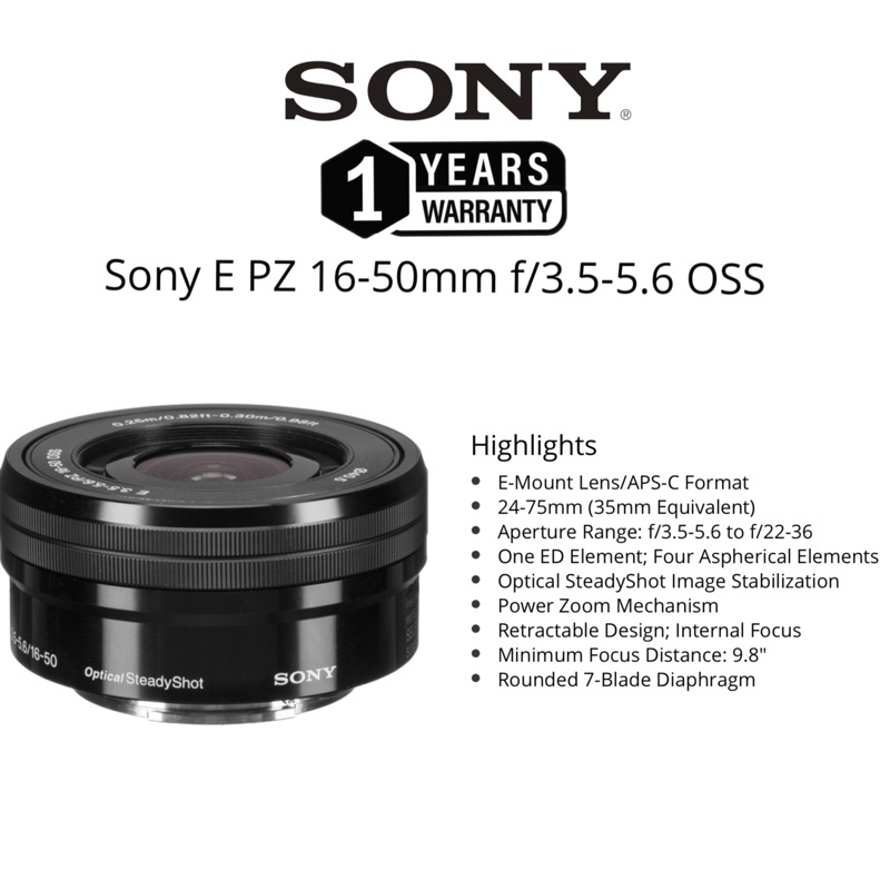Bague De Montage Pour Objectif Sony E PZ 16-50mm F/3.5-5.6 - Pièce Détachée NEUVE