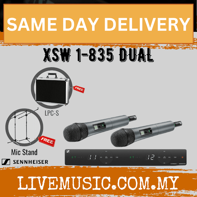 Sennheiser XSW 1825 Dual Wireless Dual Handheld Microphone System w/GM